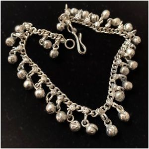 Silver Dancers Anklet with Bells Indonesia